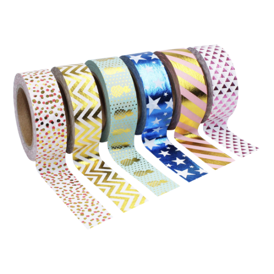 Image de Rouleaux adhésifs Golden, assortis, lot de 6