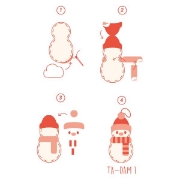 Image de Bonhommes de neige, pack de 3