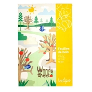 Image de Feuille en bois, pack de 10