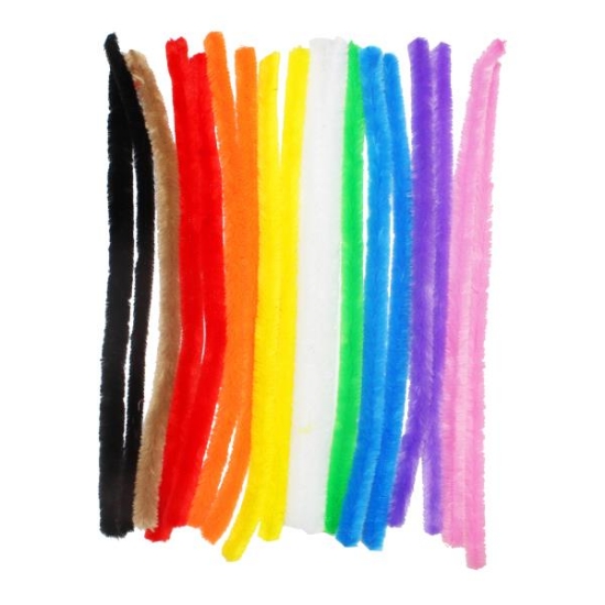 Image de Fil chenille soyeux, pack de 18 brins