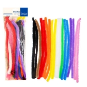 Image de Fil chenille soyeux, pack de 18 brins