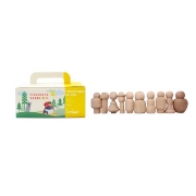 Image de Figurines en bois, lot de 10