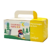 Image de Figurines en bois, lot de 10