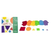 Image de Gommettes feutrine géométriques - rond, carré, triangle, pack de 150