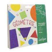 Image de Gommettes feutrine géométriques - rond, carré, triangle, pack de 150