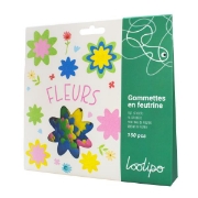 Image de Gommettes feutrine fleurs