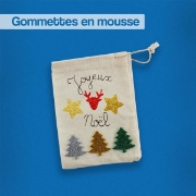 Image de Gommettes en néoprène pailletées, flocons de neige