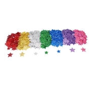 Image de Gommettes étoiles en mousse pailletée, lot de 500
