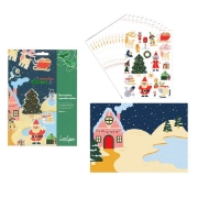 Image de Gommettes Noël en paillettes, pack de 240