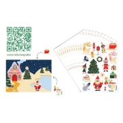 Image de Gommettes Noël en paillettes, pack de 240