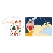 Image de Gommettes Noël en paillettes, pack de 240