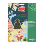 Image de Gommettes Noël en paillettes, pack de 240