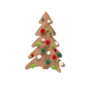Image de Sapins de Noël en carton kraft, lot de 15