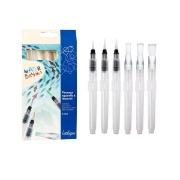 Image de Pinceaux avec réservoir, lot de 6