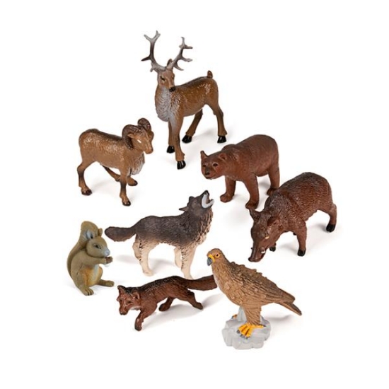Image de Les animaux de la forêt, lot de 8