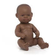 Image de Poupée fille africaine, 32 cm