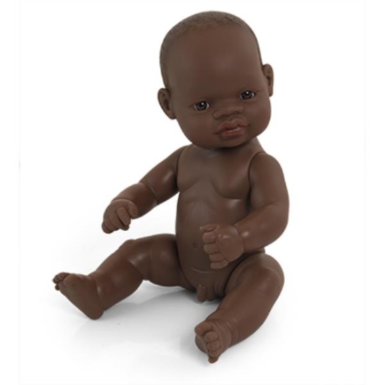 Image de Poupée garçon africain, 32 cm