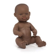 Image de Poupée garçon africain, 32 cm