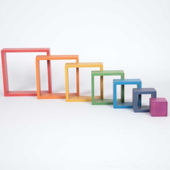 Image de Carrés de construction arc-en-ciel