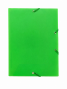 Image de Farde à rabats et élastique A4 PP vert