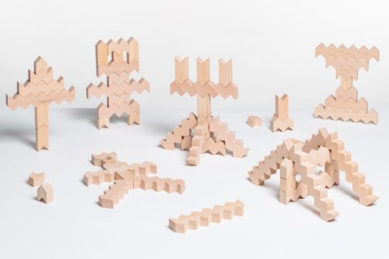 Image de ZigZag Blocks set classe de construction, 60 pièces