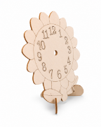 Image de Horloge fleur en bois