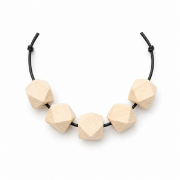 Image de Perles géométriques en bois, 16 mm, lot de 50