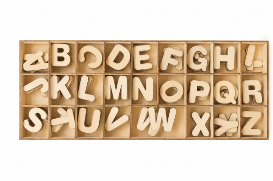 Image de Lettres alphabet, lot de 104 pièces
