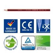 Image de Crayons de couleur sans bois Staedtler, classpack de 144