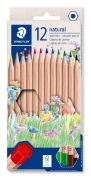 Image de Lot de 12 crayons de couleur naturels Noris