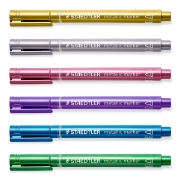 Image de Marqueurs métalliques Staedtler, pochette de 6