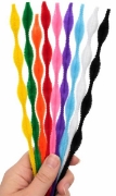Image de Fils chenille ondulés 30 cm, lot de 20