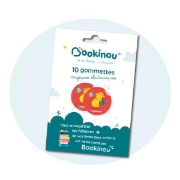 Image de Gommettes magiques Bookinou, lot de 10