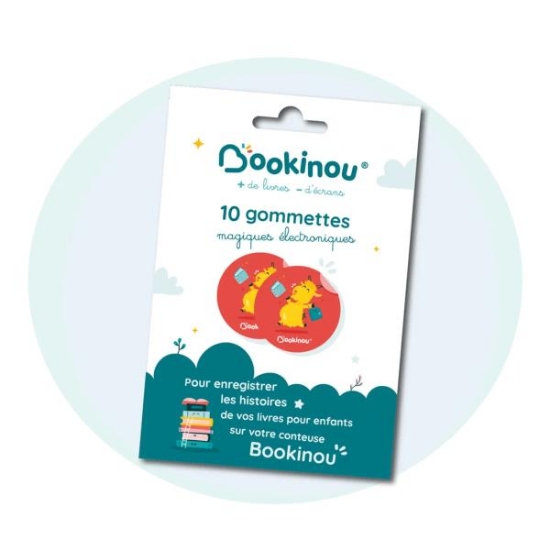 Image de Gommettes magiques Bookinou, lot de 10