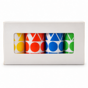 Image de Gommettes géométriques adhésives géantes, set 1, 4 rouleaux