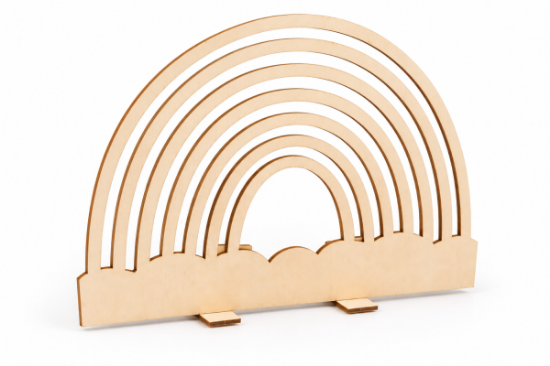 Image de Arc-en-ciel sur socle, lot de 6