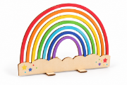 Image de Arc-en-ciel sur socle, lot de 6
